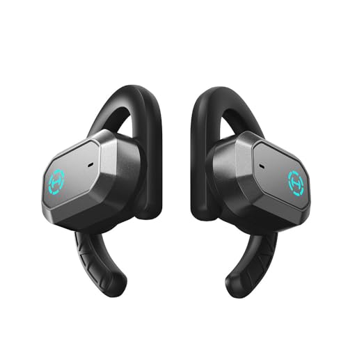 Edifier Hecate by AIR2 Open Ear Stereo Gaming Earbuds with Integrated Noise Cancelling Microphone and RGB Effects - Black