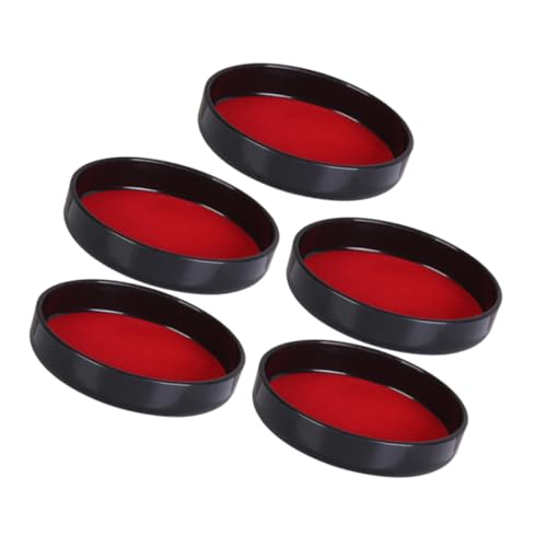 5pcs Professional Dice Cup Lid Plastic Dice Cup Lid Replacement Bottom Stand for Ktv Game Sturdy Noise Reduction Plush Lining Easy Installation
