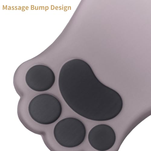 L-SPOUTTO Ergonomic Mouse Pad with Wrist Rest,Cute Mouse Pad Wrist Support | Cat Paw Comfortable Massage Design,Computer Pain Relief Mousepad with Non-Slip PU Base for Desk Laptop Gaming,Gradual Brown - color: Gradual Brown
