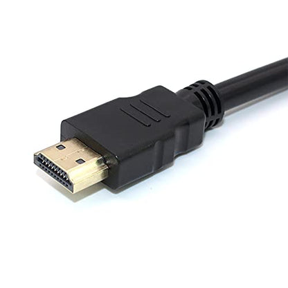 BATU HDMI Splitter Adapter Cable - Hdmi Splitter 1 in 2 Out Male to Dual Female 1 to 2 Way for HD, LED, LCD, TV, Support Two The Same TVs at The Same Time Mirror Only
