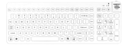 Man & Machine Really Cool Keyboard, Sealed Waterproof - White - color: White