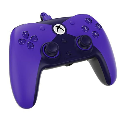 Hyperkin The Competitor Wired Controller for XBOX Series X|S, XBOX One & PC with Hall Effect Joysticks & Impulse Triggers; Symmetrical Layout & Precision D-Pad - Officially Licensed XBOX - Murasaki - color: 퍼플.
