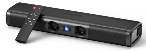 60W Sound Bar for Smart TV | 17 Inch, Deep Bass, Crystal Dialogue, Bluetooth 5.3/ARC/Optical/AUX Input, Wall Mountable,for Projector/PC/Gaming - size: 17 Inch