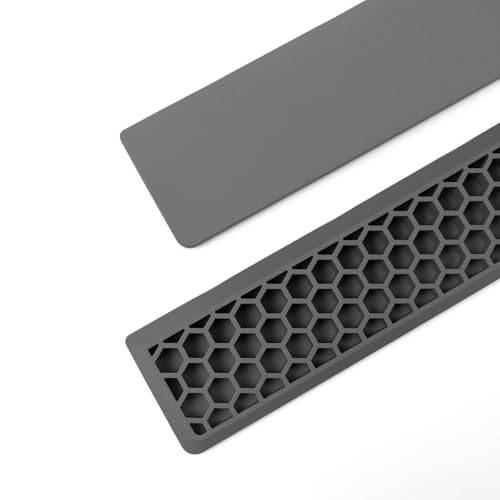 Ergonomic 75% Keyboard Wrist Rest-12.8" Silicone Non-Slip Keyboard Cushion, Computer Wrist Rest, Relief of Hand Pain(Grey) - color: Grey