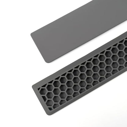 Ergonomic 75% Keyboard Wrist Rest-12.8" Silicone Non-Slip Keyboard Cushion, Computer Wrist Rest, Relief of Hand Pain(Grey) - color: Grey