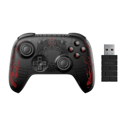 8Bitdo Ultimate 2C Wireless Controller for Windows PC and Android, with Hall Effect Joysticks and Hall Triggers, 1000Hz Polling Rate, and Remappable L4/R4 Bumpers - Black Myth: Wukong - color: Black Myth: Wukong