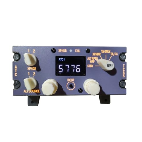 XMalNexity B737 1:1 Flight Simulator ATC Transponder Panel for MSFS 2020 2024 X-Plane 12, USB Desktop Control Panel with Digital Code Display, Compatible with PMDG737 ZIBO737, Home Cockpit