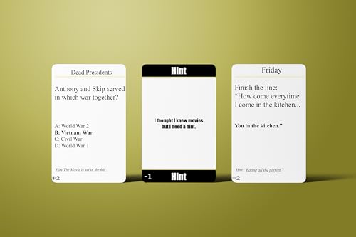 CP TIME Role Call: Blackbuster Edition - Movie Trivia Game for Adults, Black Culture Games, Family Fun, Great for Family Game Nights!