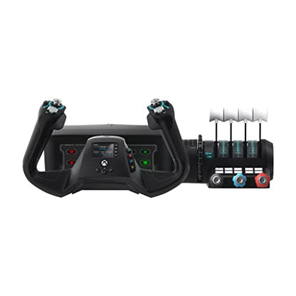 Turtle Beach VelocityOne Flight Universal Control System - Xbox Series X & Xbox Series S, Xbox One & Windows 10 & 11 PCs with Yoke Handle, Throttle Quadrant, Trim Wheel & Rudder Controls | Xbox Series X|S, Xbox One, Windows PC, Complete Controls, Yoke Han