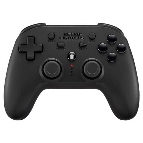 Retro Fighters Defender Next-Gen PS1 - PS2 - PS3 - PS Classic - Switch & PC Compatible Wireless Controller, Black - color: Black