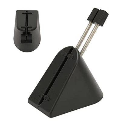 Mouse Cable Management Clip, Spring Arm Extends Up to 3 Inches, Flexible Rubber Clip Accommodates Various Sizes of Power Cords, with Non Slip Base Suitable for Professional e Sports Select(Black)