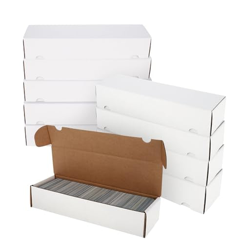 BCW 800ct Trading Card Storage Boxes - 10 Pack | Organizer for Sports Cards, MTG, Pokemon, and Card Games | Assemby Required - style: 10 Boxes