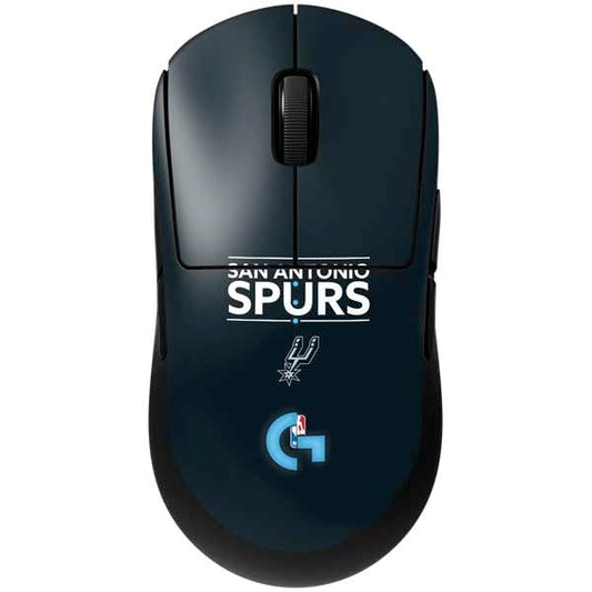Skinit Decal Other Skin Compatible with G Pro Wireless Gaming Mouse - Officially Licensed NBA San Antonio Spurs Standard - Black Design - color: Black - NBATMS27