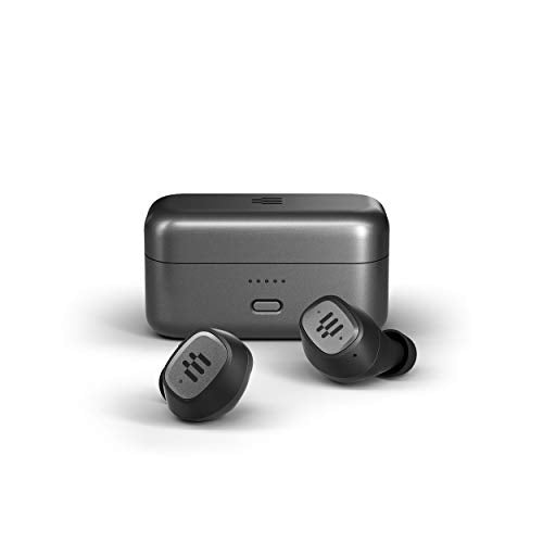 EPOS GTW 270 Wireless Gaming Earbuds, Bluetooth, Noise Reducing Closed Design, Dual Mics, Ergonomic Fit, IPX 5 Water Resistant, Portable Charging Case, 20 Hours of Playtime,Black/Silver/Grey - style: GTW 270