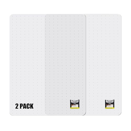 Kuyal Office Chair Mat for Carpet, 2 Pack Heavy Duty Computer Chair Mat | 36''x48'', Under Desk Protector Carpeted Clear Floors Mat, Easy Chair Movement,Ship Flat - color: Clear, size: 36" X 48" 2Pack