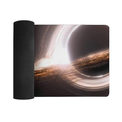 Gaming Mouse Pad, Interstellar Gargantua Black Hole Mouse Pad Large Extended Computer Mouse Mat Keyboard Full Desk Mousepad for Gaming, Office, Home 11.8x31.5Inch - color: style-2, size: 11.8 x31.5-Inch