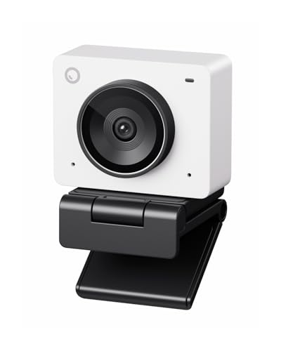 OBSBOT Meet 2-4K Webcam for PC with 1/2" Sensor, AI Framing & Autofocus, Beauty Mode, Lightweight, Gesture Control, HDR, Dual Microphone, 60 FPS, Web Cam for Streaming, Meeting, Gaming. (Cloud White) - color: Meet 2 White