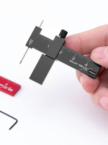 Equidistant Parallel Scriber For Figure Kit Military Miniature Scale Model Hobby Resin GK, Machinists, Technicians Or Craftsmen (Black)