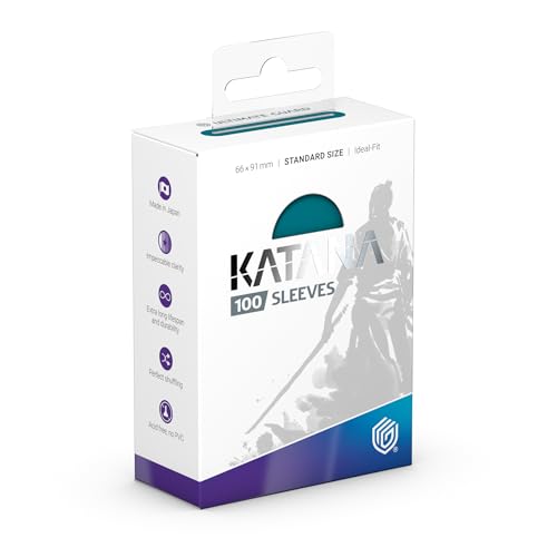 Ultimate Guard Katana Card Sleeves: 100 Standard Size TCG Sleeves, 66 x 91mm, Great Wave Back, Tournament Quality, No PVC & Acid-Free, High Clarity - color: Great Wave, size: Standard Size (66 x 91mm)