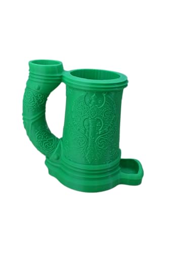 Barbarian Crest Dice Tower with Can Cozy & Storage - DND Dice Tower - Roleplaying Games Accessories - Tabletop RPG Dice Organizer - Dragon Dice Tower for Beer (Green) - color: Green