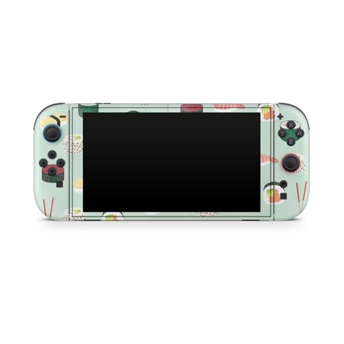Glossy Glitter Gaming Skin Compatible with Nintendo Switch 2 Console Only - Sushi - Premium 3M Vinyl Protective Wrap Decal Cover - Easy to Apply | Crafted in The USA by MightySkins - color: Sushi, size: Switch 2 Console Skin Only, style: Glossy Glitter Fi