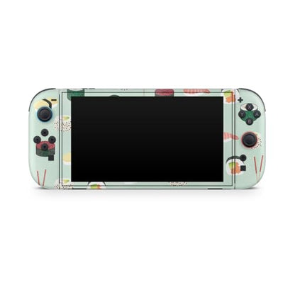 Glossy Glitter Gaming Skin Compatible with Nintendo Switch 2 Console Only - Sushi - Premium 3M Vinyl Protective Wrap Decal Cover - Easy to Apply | Crafted in The USA by MightySkins - color: Sushi, size: Switch 2 Console Skin Only, style: Glossy Glitter Fi