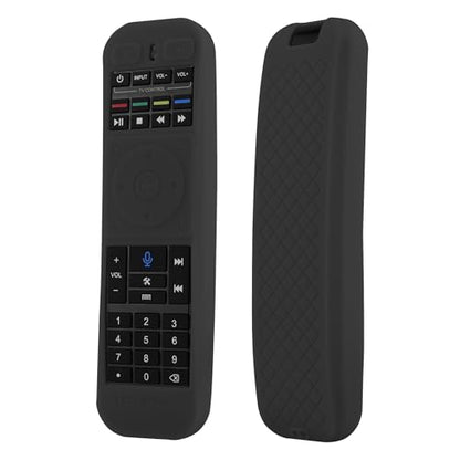 LEFXMOPHY RC-200 Remote Cover for Super Blue Box S5 PRO, S4 PRO, S5 S 5 S6 MAX 2024 2025, S 6-Ultra, S6 Ultra, S 6-MAX Voice Remote Case Silicone Protector - Black - color: BLACK