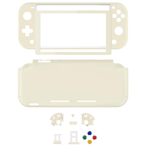 eXtremeRate Antique Yellow DIY Replacement Shell for Nintendo Switch Lite, NSL Handheld Controller Housing w/Screen Protector, Custom Case Cover for Nintendo Switch Lite - color: Antique Yellow