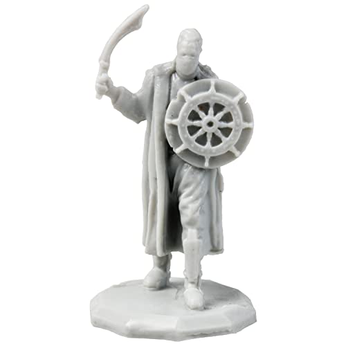 56 Unpainted Fantasy Mini Figures- All Unique Designs- 1" Hex-Sized Compatible with DND Dungeons and Dragons & Pathfinder and RPG Tabletop Games- Features Goblins, Orcs, Gnolls, Skeletons & More