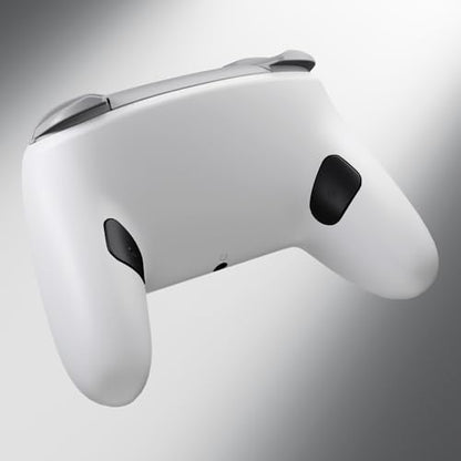 eXtremeRate Bottom Shell for Nintendo Switch 2 Pro, White | Custom DIY Rear Back Plate Housing Replacement Cover Case for Nintendo Switch 2 Pro Controller - color: White