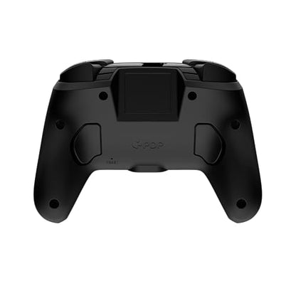 PDP REMATCH GLOW Enhanced Wireless Nintendo Switch Pro Controller, Rechargeable 40 hour battery power, Dual Programmable Gaming Buttons, 30-foot Connection, Super Mario Icon (Black/Red Glow in the Dark)