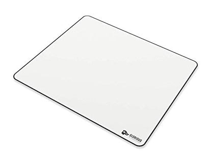 GLORIOUS Large Gaming Mouse Pad for Desk - Rubber Base Computer Mouse Mat - Durable Mouse Mat - Cloth Mousepad with Stitched Edges - White Cloth Mousepad | 16"x18" (GW-XL)