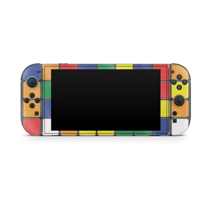 Glossy Glitter Gaming Skin Compatible with Nintendo Switch 2 Console Only - Puzzle Cube - Premium 3M Vinyl Protective Wrap Decal Cover - Easy to Apply | Crafted in The USA by MightySkins - color: Puzzle Cube, size: Switch 2 Console Skin Only, style: Gloss