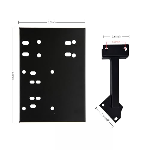 LGIB Gear Shifter & Handbrake Bracket for Racing Wheel Stand - Upgraded Add Handbrake Position, Dual-Side Adjustable Compatible with Most Gaming Simulators