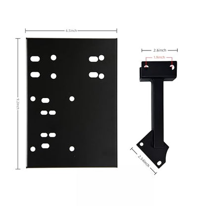 LGIB Gear Shifter & Handbrake Bracket for Racing Wheel Stand - Upgraded Add Handbrake Position, Dual-Side Adjustable Compatible with Most Gaming Simulators