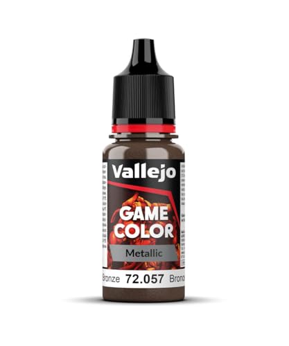 Vallejo Game Color Bright Bronze Paint, 17ml - color: Bright Bronze