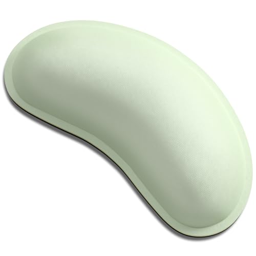 Dapesuom Mouse Wrist Rest, Ergonomic Memory Foam Mouse Wrist for Computer Desk Mats Support, Hand Rest Pad Cushion for Gaming, Office, Laptop, Men, Women, Pain Relief & Easy Typing, Lake Green - color: Lake Green, size: 5 x 3 x 1 inches