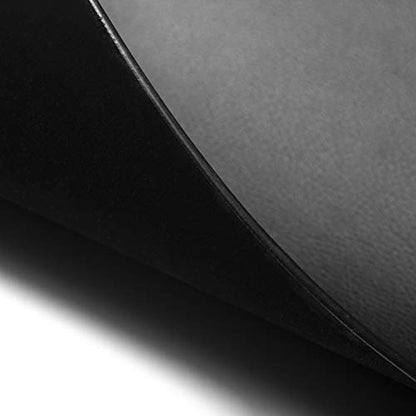 Nekmit Leather Desk Blotter Pad 36 x 20 Inches, Flat, Non-Slip, Waterproof, Black - color: Black, size: 36" x 20"