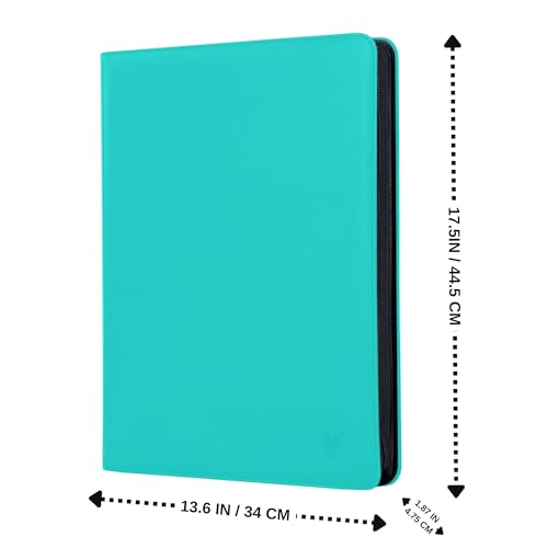 1000+ Pockets Trading Card Binder, 16-Pocket Card Ablum Compatible with MTG,Sports Cards & Other Standard Size Trading Cards (Teal) - color: Teal