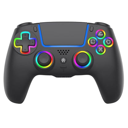 Anti Stick Drift Wireless Controller for PS5,Windows PC, BluetoothGaming Gamepad with Turbo Function, 6-Axis Gyro, Dual motor Vibration, Programmable Paddles, Touchpad, 3.5mm Headset Jack. - color: BLACK2