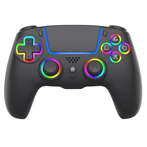 Anti Stick Drift Wireless Controller for PS5,Windows PC, BluetoothGaming Gamepad with Turbo Function, 6-Axis Gyro, Dual motor Vibration, Programmable Paddles, Touchpad, 3.5mm Headset Jack. - color: BLACK2