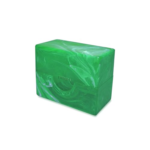 BCW Prism Deck Case - Jade Green | Holds 50 Double-Sleeved or 60 Single-Sleeved Cards | Secure Snap Closure | Compatible Collectible Card Bins | TCG Storage Box - color: Jade Green