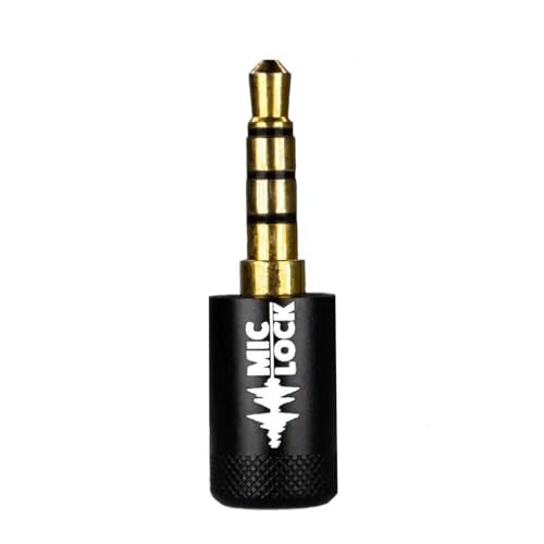 Mini 3.5mm for Headphone Port - Microphone Audio and Data Security - Privacy Protector for Laptops, Smartphones, Tablets, and Computers (Black, Single Pack)