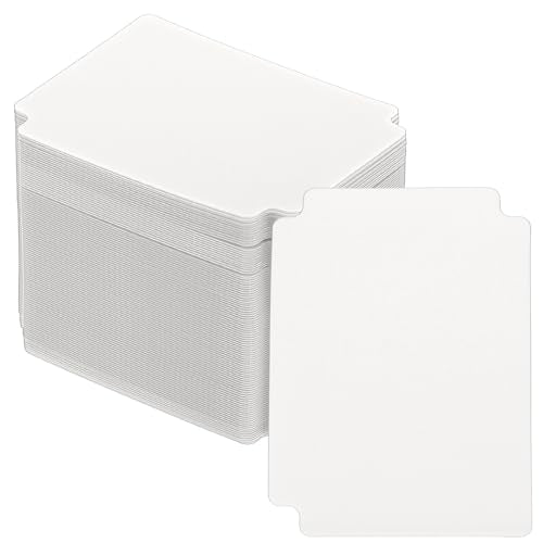 PATIKIL Trading Card Dividers, 100 Pcs Index Card Football Card Sorter Storage Boxes Organizer Tray Accessories for Sports Game Baseball Card, White - color: White