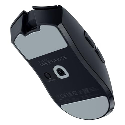 Razer Viper V3 Pro SE Wireless Gaming Mouse: 54g Lightweight - 1K Polling Dongle - 35K DPI Optical Sensor - Gen3 Optical Switches - Symmetrical Shape - 8 Programmable Controls - 95 Hr Battery - Black - color: Black, style: 1000 Hz Polling