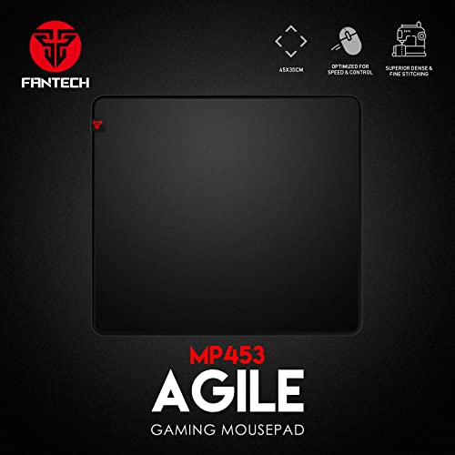 FANTECH Agile MP453 Large Gaming Mouse Pad - SPEEDSILK Surface, 450x350mm - size: 13.8L x 17.7W inches