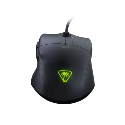 Turtle Beach Pure SEL Wired RGB Gaming Mouse for PC | Ultra-Lightweight, 8K DPI Optical Sensor, Mechanical Switches, Pretension System, Pure PTFE Glides, AIMO RGB Lighting, Black - color: Black