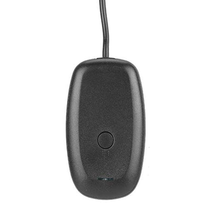 GGFOXLEW Wireless USB Gaming Receiver Adapter, ABS 360 Wireless Adapter with 1.7in Cable, 360 Receiver with Driver CD, Gaming USB Receiver for 360 Controller Desktop PC Laptop Gaming