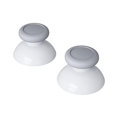eXtremeRate Robot White & New Hope Gray Replacement 3D Joystick Thumbsticks, Analog Thumb Sticks with Cross Screwdriver for Nintendo Switch Pro Controller - color: New Hope Gray & Robot White