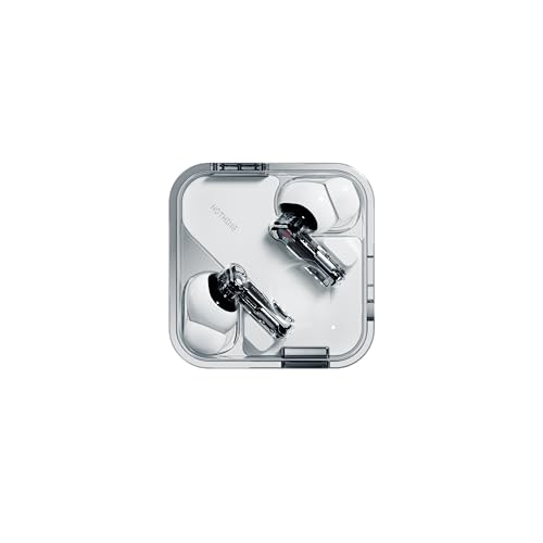 Nothing Ear Wireless Earbuds Bluetooth, 45dB Hybrid Smart ANC Earbuds, 11mm Deep Bass Boost, Hi-Res Audio with LDAC & LHDC 5.0, 6 Mics Call, 40.5H Playtime with Fast Charging Case, ChatGPT Supported - color: White